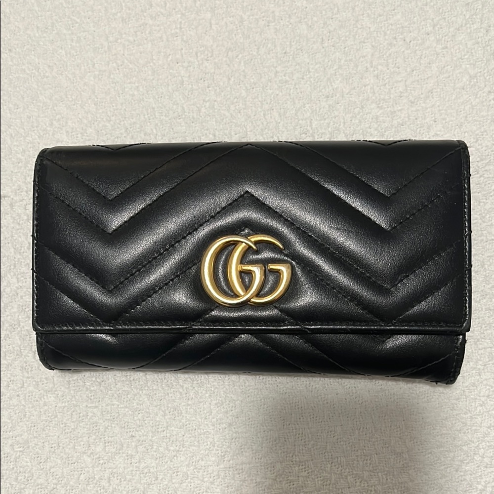 Gucci Black Quilted Leather Wallet